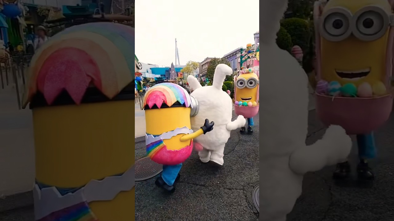 Minions play together at Universal Studios Japan 