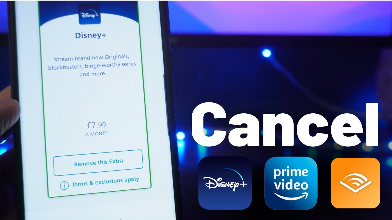 How to Cancel Amazon Prime, Disney Plus or Audible Through o2 - YouTube