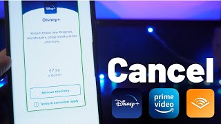 How to Cancel Amazon Prime, Disney Plus or Audible Through o2