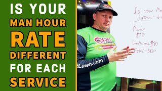 Is Your Man Hour Rate Different For Each Service | Electric Lawn Service
