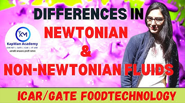 Differences between Newtonian and non-Newtonian fluids || Food tech || ICAR/GATE || Food engineering