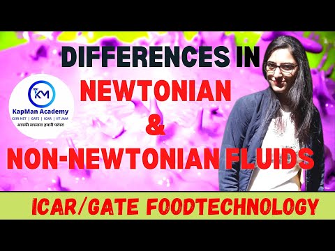Differences between Newtonian and non-Newtonian fluids || Food tech || ICAR/GATE || Food engineering