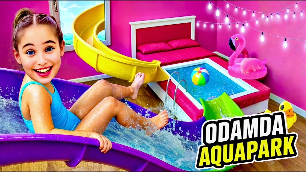 ELİF SİNEM ODASINI AQUAPARKA ÇEVİRDİ !! ANNEME DEV KIŞKIRTMA ODAMDA HAVUZ VAR !! 