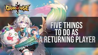 Five Things to Do as a Returning Player