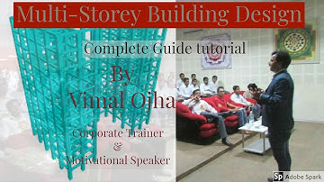 How to design a Multi storey building in staad pro|Multistorey building tutorial G-5|