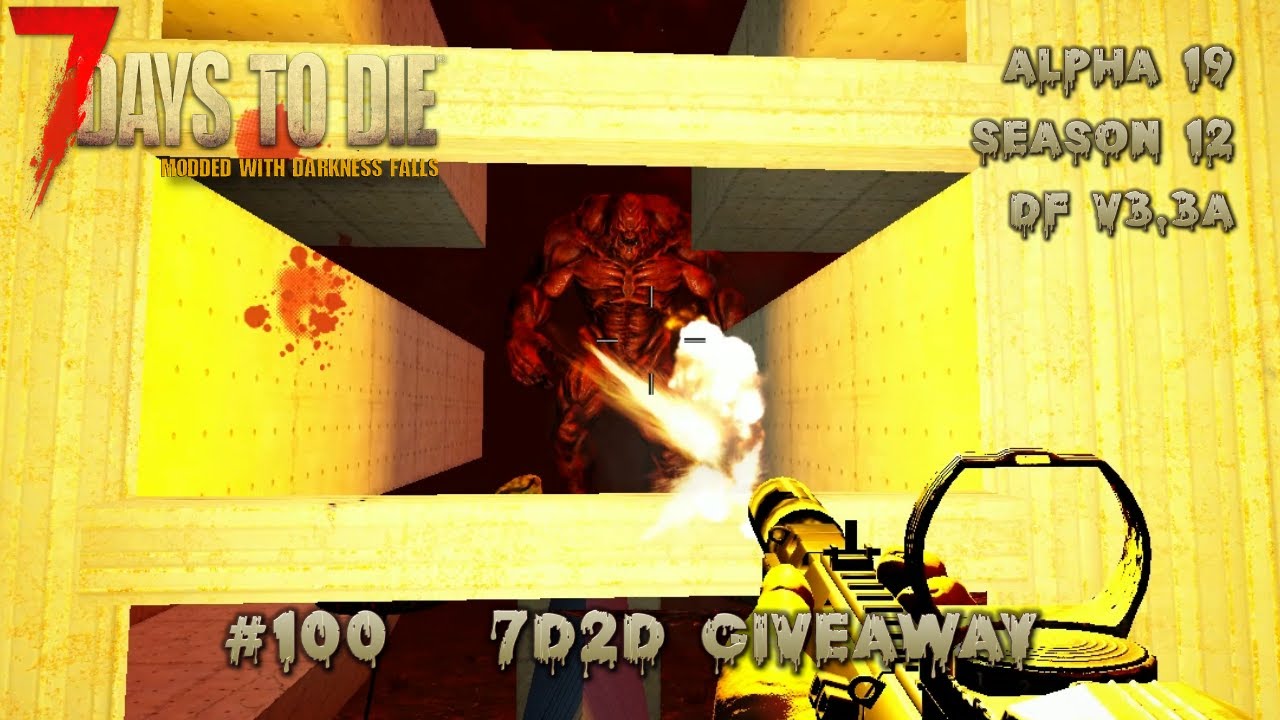 Insane Day77 Horde 1K Gamestage Nightmare 7 Days To Die Darkness Falls Mod Alpha 19 S12 
