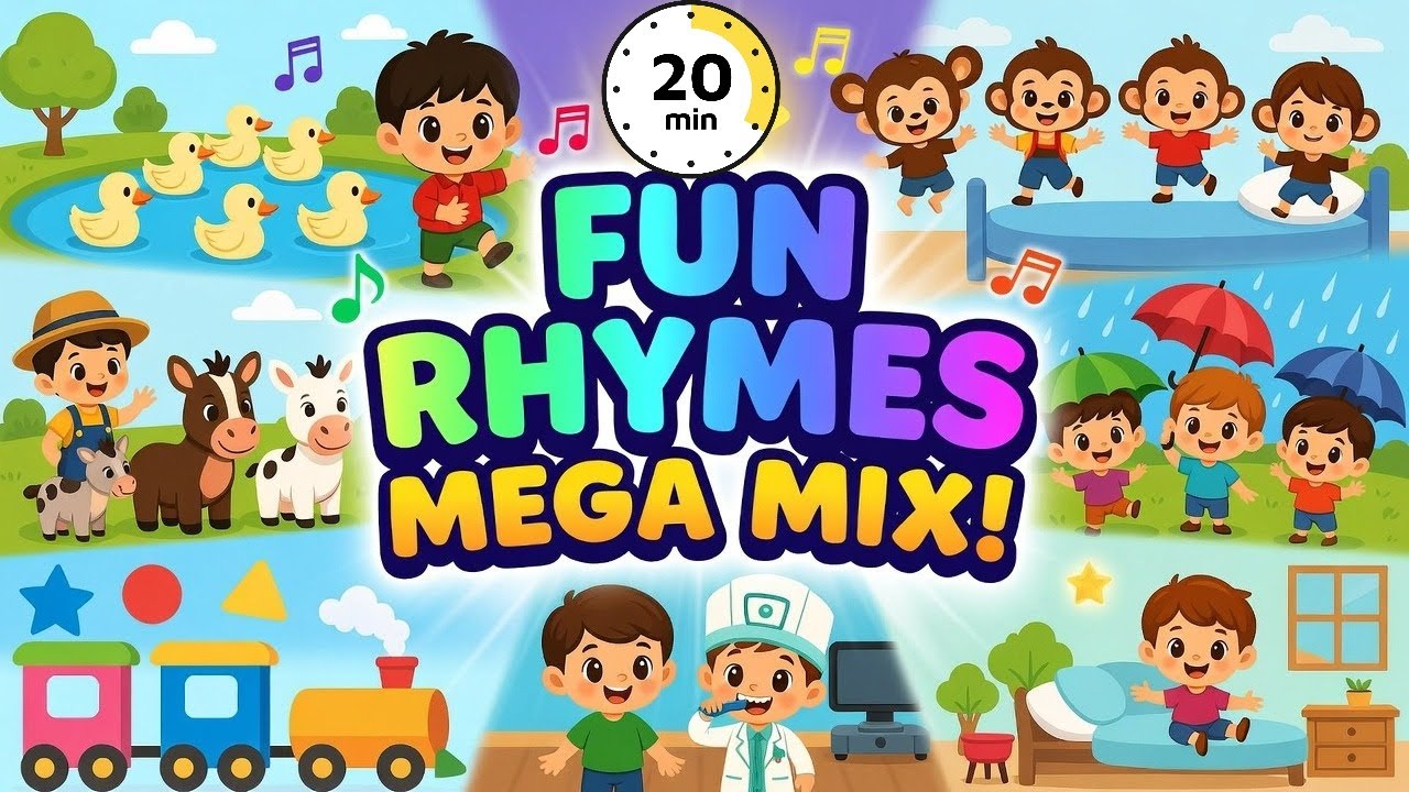 Fun Nursery Rhymes compilation || Kids song - YouTube