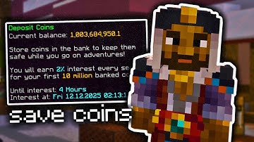 How to SAVE coins & become RICH in Hypixel Skyblock!