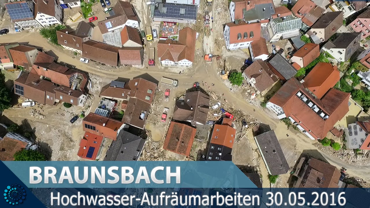 Hochwasser Aufraumarbeiten In Braunsbach 30 05 16 Youtube