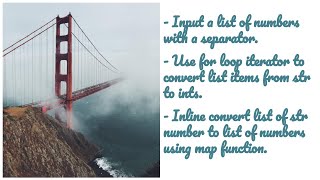Python unit 3 - Loops & iterators - input a list of numbers