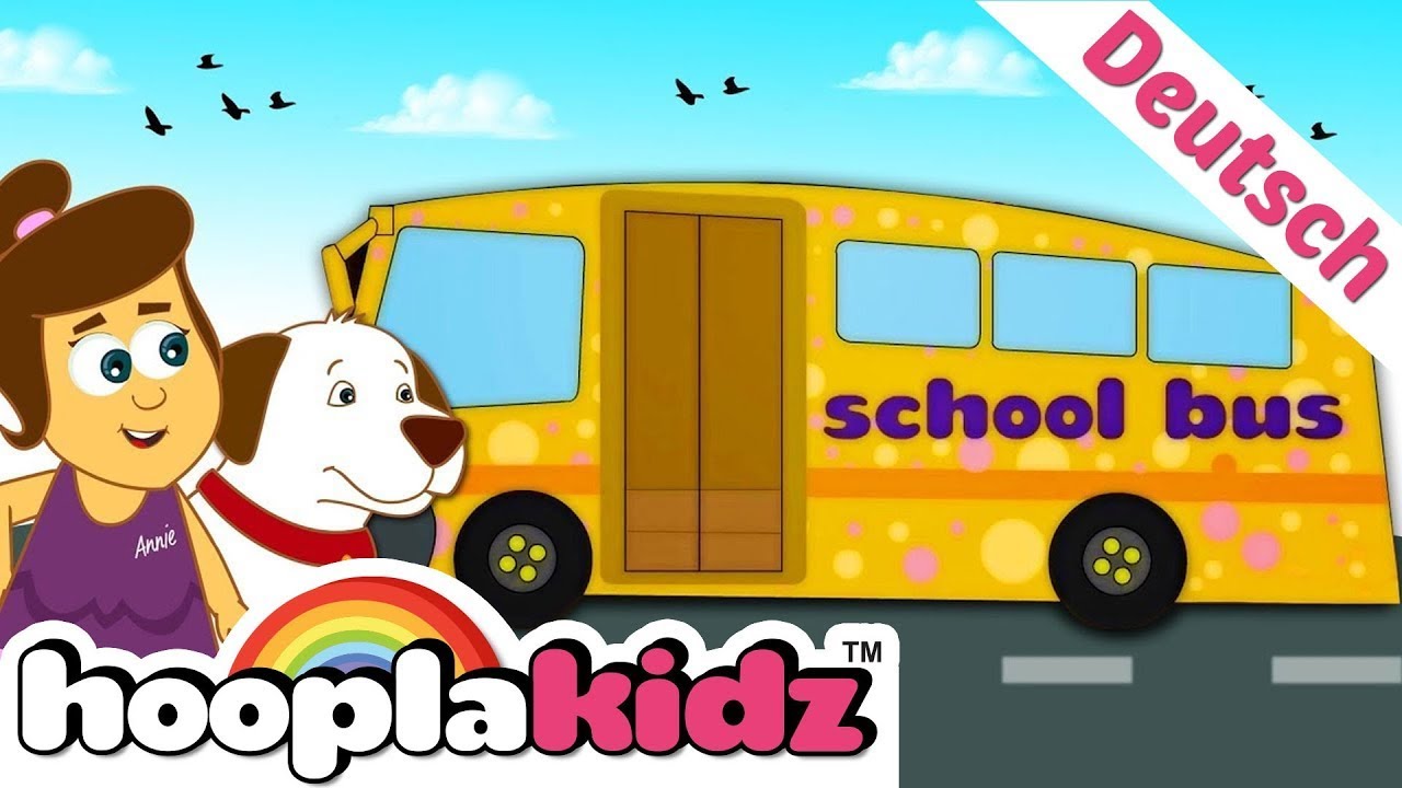 ⁣HooplaKidz Deutsch | School Bus Song in Deutsch | Kinderreime und mehr