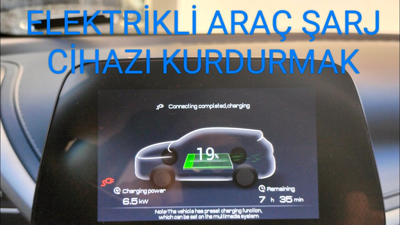 Elektrikli Araçlar İçin Şarj Cihazı Kurulumu 