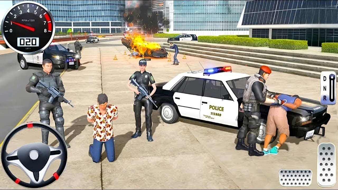 Police Car Chase Simulator 3D Game - Real Cop Cars Driving Simulator 2026 - Android GamePlay