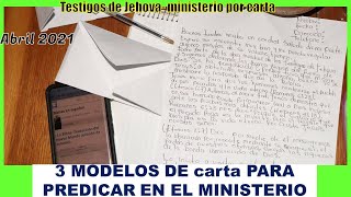 💌MODELOS de CARTA para la predicacion jw - PREDICACION POR CARTA CON VOZ TJ - EJEMPLOS DE CARTAS