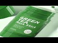 Séfralls Solid green tea mask, facial cleansing mask, pore-reducing stick, deepl