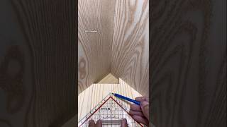 Simple Trick to Measure Wood Corners Perfectly#woodworking #carpentry #woodworkingtips #joinery #diy