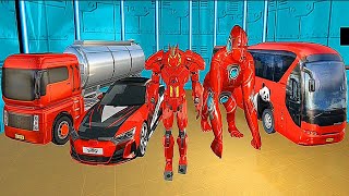 Robot Battle On Mars: Multiple Robot Transform Gorilla Bus Car Transportation - Android Gameplay screenshot 5