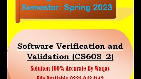 CS608 ASSIGNMENT 2 SOLUTION BY WAQAS 100% CORRECT SOUTION 2023
