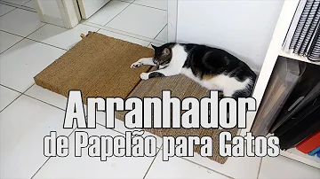 Como fazer arranhadores para gatos com papelão?