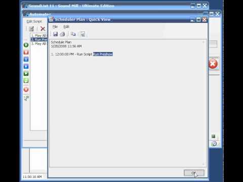Sound Mill - Scheduler