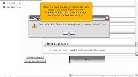 How to restore existing backups to your WHM server - WHM Management Tutorials