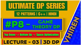L3 - Game Theory DP | Stone Game 1 | LeetCode 877
