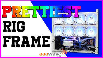 Best in Show Mining Rig Frame | Beautiful All white 12 gpu Sluice V2 frame from aaawave