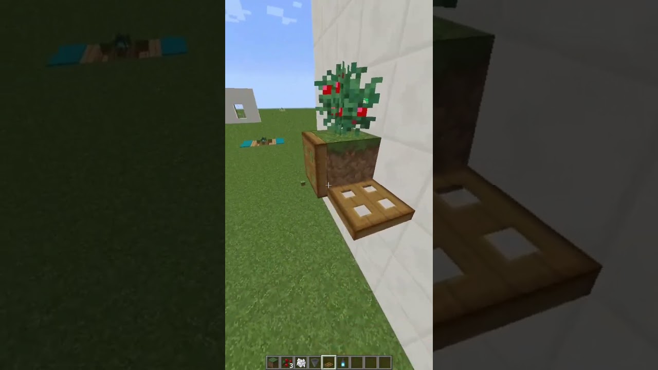 Фонарь с клумбой в Майнкрафте