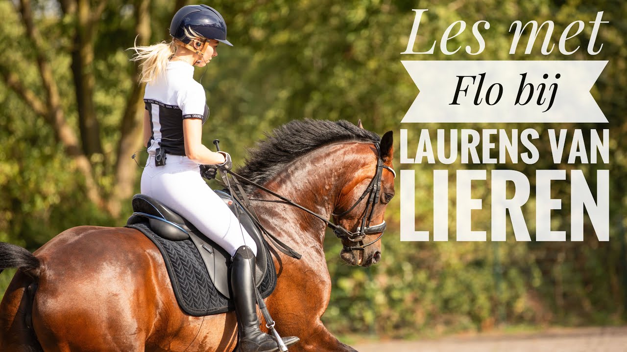 Met 4-jarig paard CLINIC rijden bij LAURENS V LIEREN -VLOG37