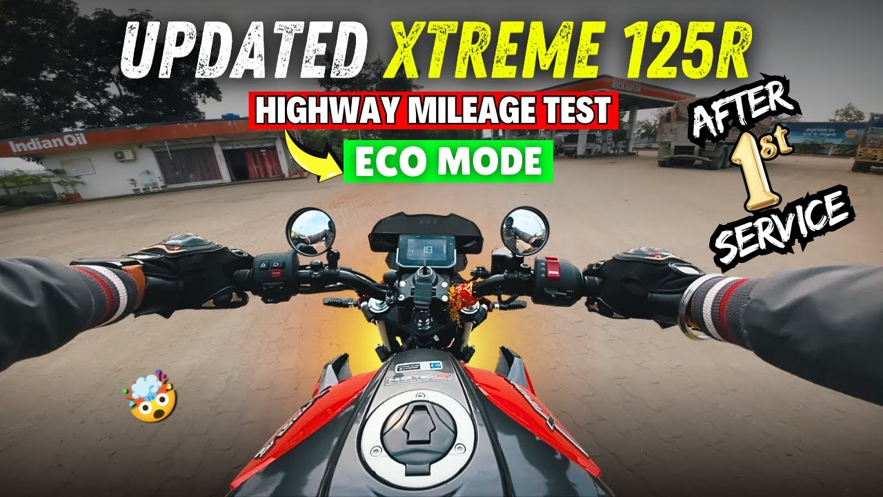 Updated Xtreme 125R Dual Channel ABS | Mileage Test After 1st Service - ECO Mode🔥