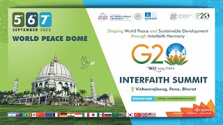 LIVE|| G20 Interfaith Summit- 2023 World Peace Dome