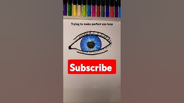 Trying to make perfect eye loop #art #drawing #loop #eyes