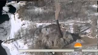 90-Year-Old Minnesota Coal Power Plant Smokestack Implodes