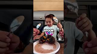 Little Girl Tries Sea Urchin 🦔🌊