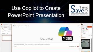 How to Use Copilot to Create PowerPoint Presentation on a particular topic - SaveeTime tutorial