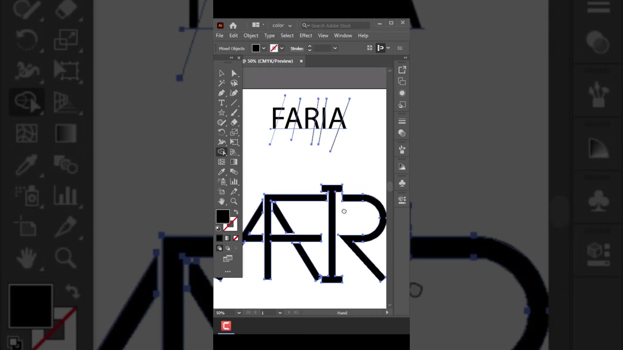 FARIA NAME LOGO NEW DESIGN 2023 