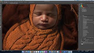 Photoshop Tutorial For Newborn Face/Head Inserts Digital Composites (NO SOUND)