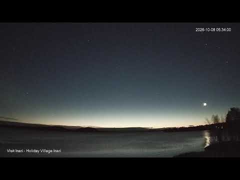 Lake Inari from Holiday Village Inari live cam preview