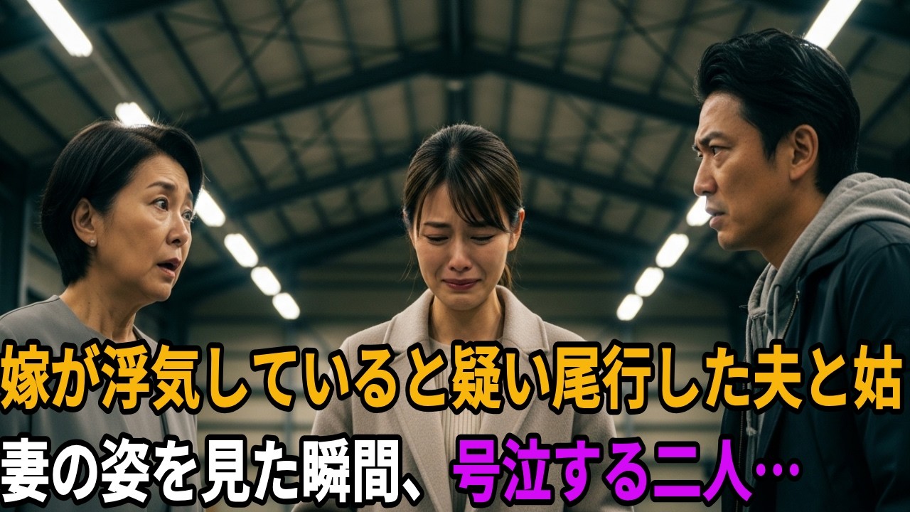 「涙が止まらない…嫁が浮気していると疑い尾行した夫と姑――その姿を見た瞬間、二人は崩れ落ちて号泣する… [日本感動ドラマ]