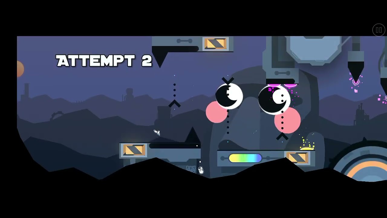 jugando GEOMETRY DASH me pasó eyes - YouTube