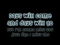 Eric Dill - Miss You Now (with lyrics on screen, HQ)