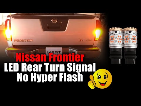 How to install T series LED bulb on Nissan Frontier 2017 rear turn signal light