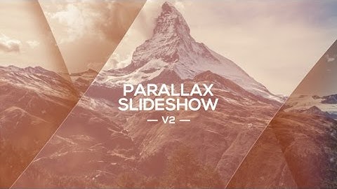 Parallax Slideshow (After Effects template)