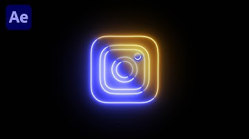 Neon Glow Logo Animation in After Effects | Free Plugin