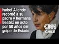 Discurso completo: Senadora Isabel Allende en conmemoración por 50 años del golpe de Estado de 1973