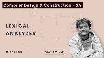 Compiler Design - 2A | Lexical Analyzer in one shot | CSIT 6th Sem