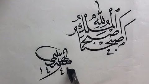 أمشاق من القرآن الكريم بخط النسخ بقلم الأستاذ زكي الهاشمي حفظه الله