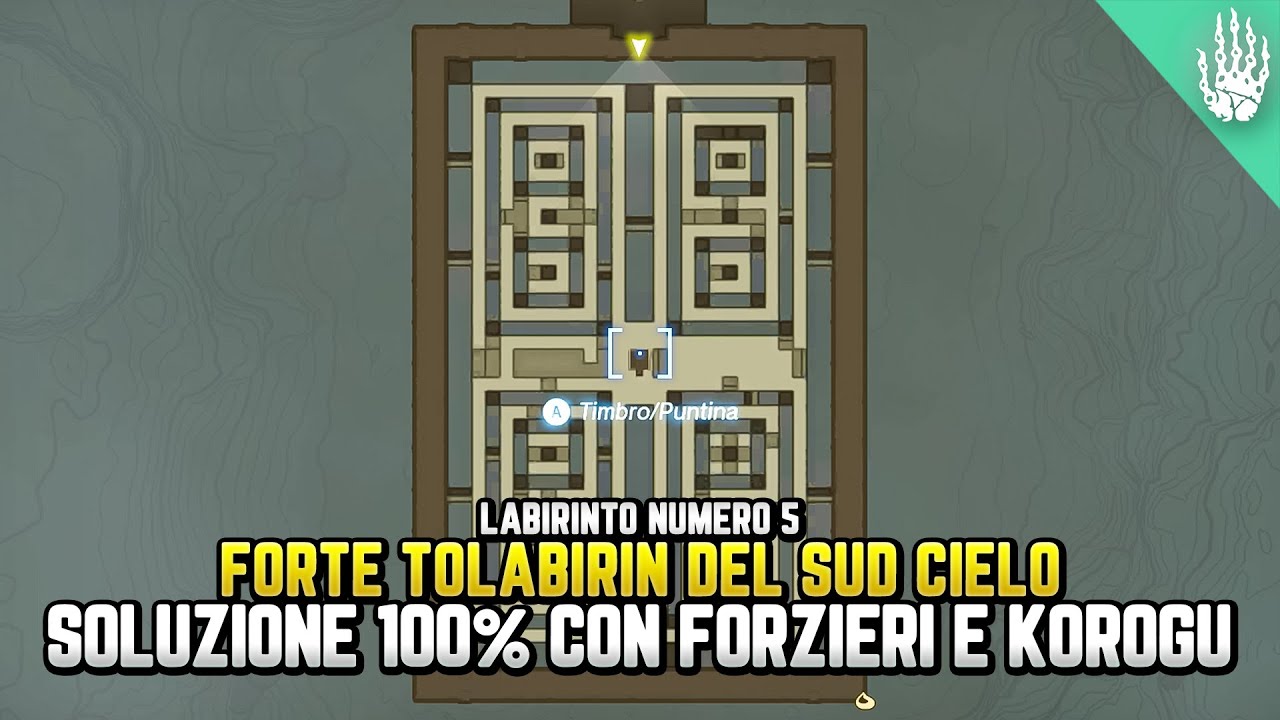 FORTE TOLABIRIN DEL SUD SOLUZIONE 100% (labirinto cielo) - Guida Zelda Tears of the Kingdom