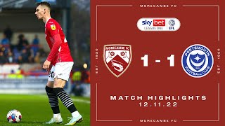Highlights | Morecambe 1 Portsmouth 1