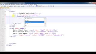 JavaScript Code to Accept User Input